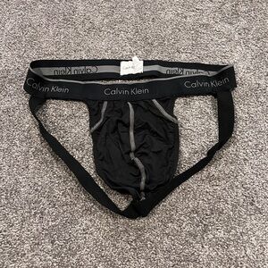Calvin Klein Men's Classic Black Jockstrap